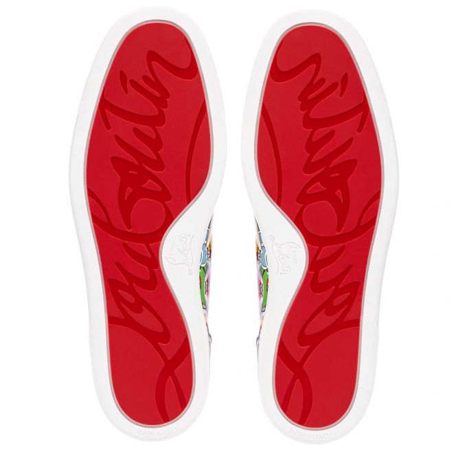 Christian Louboutin Louis Orlato Flat Pat Super Lo Creative Koža Sneakers Muške Patike Visebojne | RS-54110