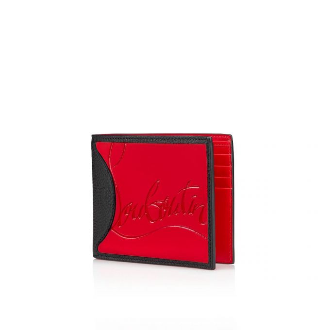 Christian Louboutin M Coolcard Classic Koža Wallets Muške Novčanici Crvene Crne | RS-14847