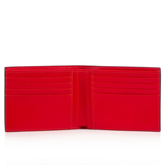 Christian Louboutin M Coolcard Classic Koža Wallets Muške Novčanici Crvene Crne | RS-14847