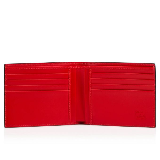 Christian Louboutin M Coolcard Classic Koža Wallets Muške Novčanici Crvene Crne | RS-14847