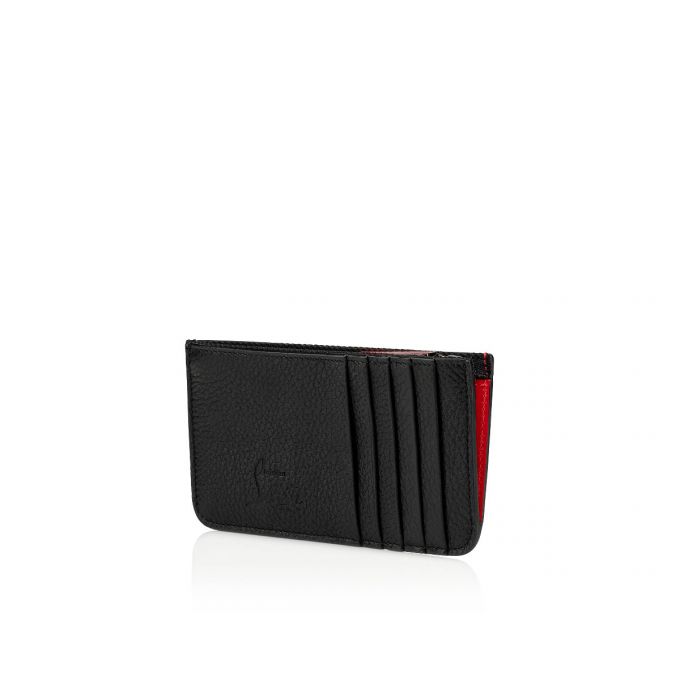 Christian Louboutin M Credilou Nv Calf Empire/Spi Classic Koža Porte Carte Muške Card Holder Crne | RS-55512