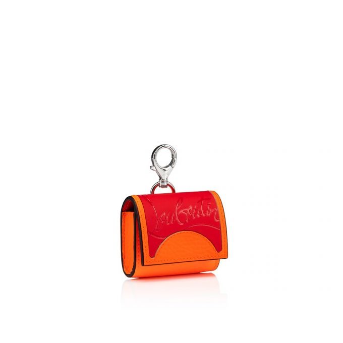 Christian Louboutin M Grilou Airpods Case Creative Koža Pouches Muške Pouches Crvene Narančaste | RS-68920