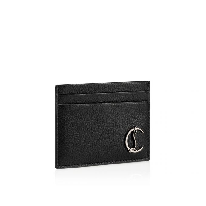 Christian Louboutin M Kios Classic Koža Card Holder Muške Card Holder Crne | RS-39465