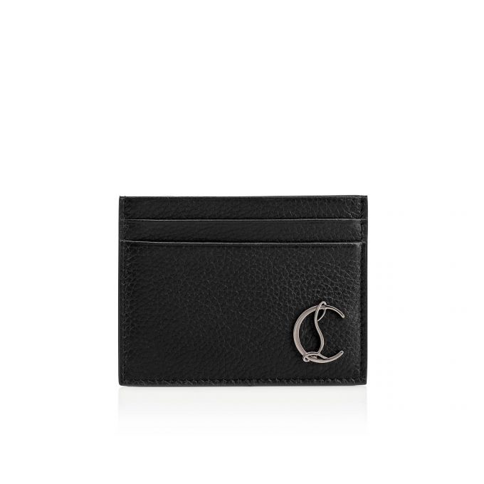 Christian Louboutin M Kios Classic Koža Card Holder Muške Card Holder Crne | RS-39465