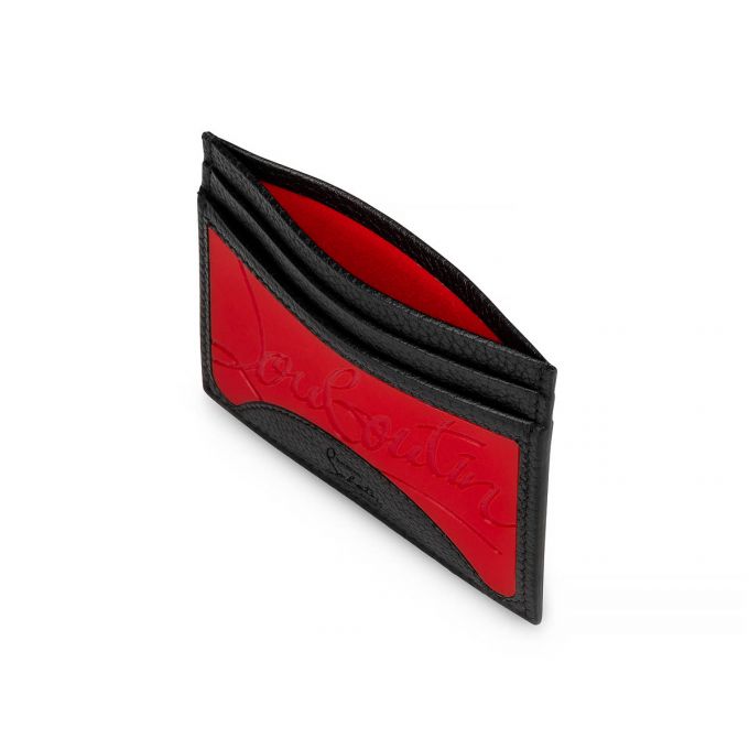 Christian Louboutin M Kios Classic Koža Card Holder Muške Card Holder Crvene Crne | RS-91303