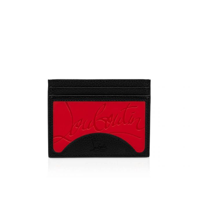 Christian Louboutin M Kios Classic Koža Card Holder Muške Card Holder Crvene Crne | RS-91303