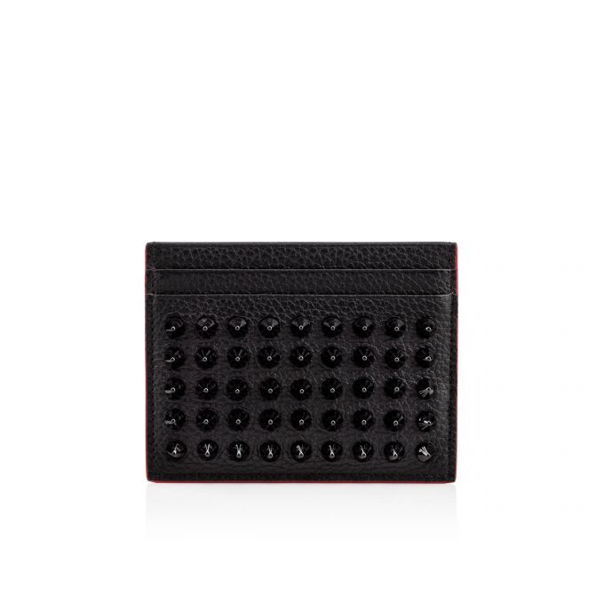 Christian Louboutin M Kios Creative Koža Card Holder Ženske Card Holder Crne | RS-13024