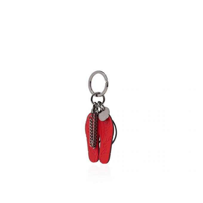 Christian Louboutin M Loubiflip Keyring Plastic Finish Keyrings Muške Privjesak Za Ključeve Crne | RS-25450