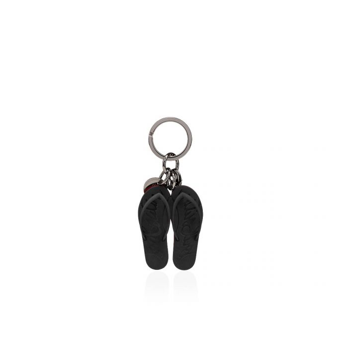 Christian Louboutin M Loubiflip Keyring Plastic Finish Keyrings Muške Privjesak Za Ključeve Crne | RS-25450