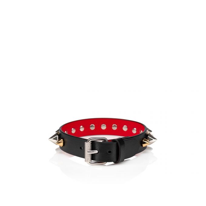 Christian Louboutin M Loubilink Bracelet Classic Koža Bracelets Muške Bracelets Crne Visebojne | RS-83114