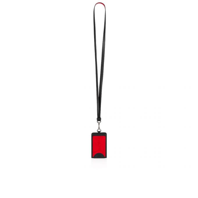 Christian Louboutin M Miloucah Classic Koža Card Holder Muške Card Holder Crvene Crne | RS-43030