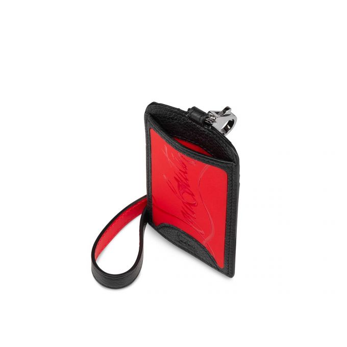 Christian Louboutin M Miloucah Classic Koža Card Holder Muške Card Holder Crvene Crne | RS-43030