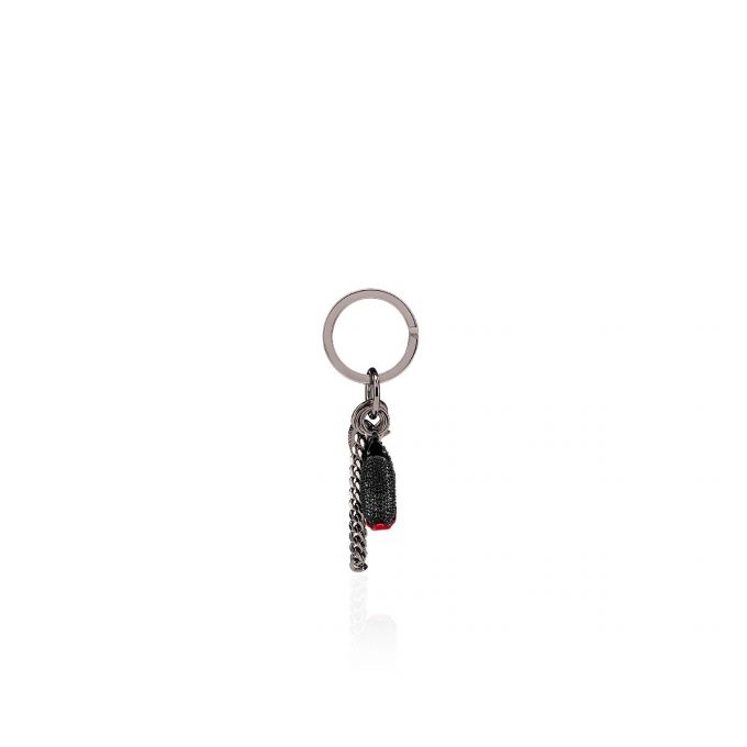 Christian Louboutin M Running Metallic Finish Keyrings Ženske Privjesak Za Ključeve Crne Crvene | RS-76289