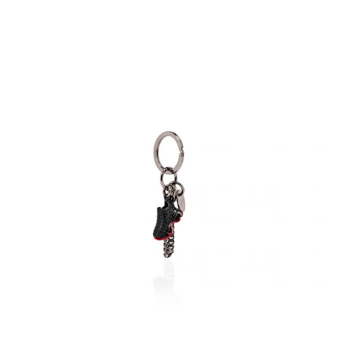 Christian Louboutin M Running Metallic Finish Keyrings Ženske Privjesak Za Ključeve Crne Crvene | RS-76289