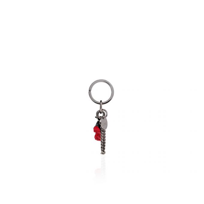 Christian Louboutin M Running Metallic Finish Keyrings Ženske Privjesak Za Ključeve Crne Crvene | RS-76289