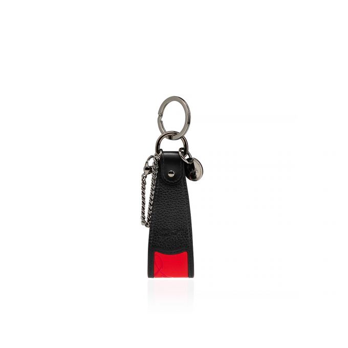 Christian Louboutin M Strap Sneakers Sole Keyring Classic Koža Keyrings Muške Privjesak Za Ključeve Crvene Crne | RS-35610