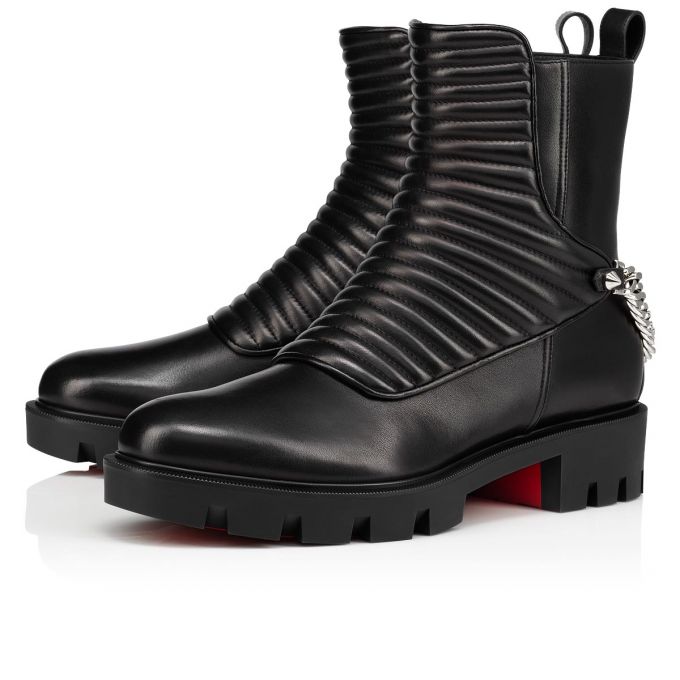 Christian Louboutin Maddic Max Calf Boots Ženske Čizme Crne | RS-60262