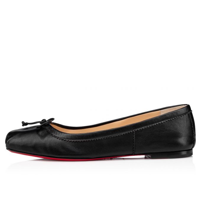 Christian Louboutin Mamadrague Nappa Flats Ženske Flats Crne | RS-76610