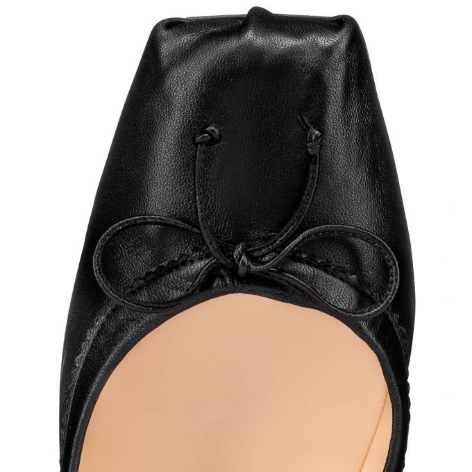 Christian Louboutin Mamadrague Nappa Flats Ženske Flats Crne | RS-76610