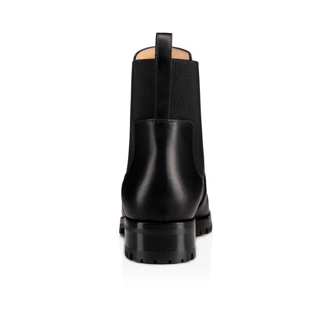 Christian Louboutin Marchacroche 000 Calf Boots Ženske Čizme Crne | RS-46969