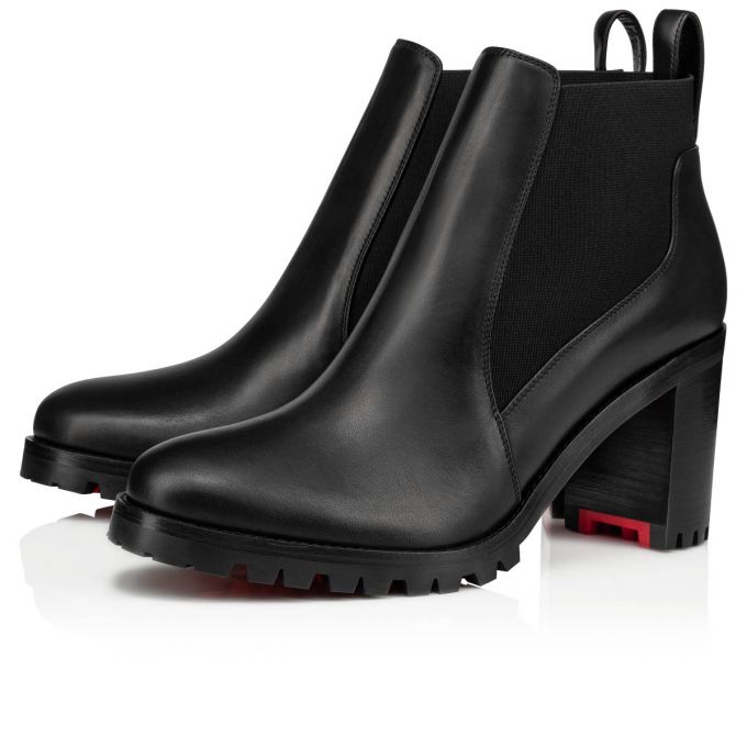 Christian Louboutin Marchacroche 070 70 Calf Boots Ženske Čizme Crne | RS-67577