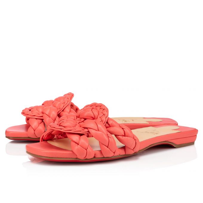 Christian Louboutin Marmela Nappa Flats Ženske Flats Roze | RS-19255