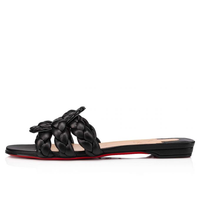 Christian Louboutin Marmela Nappa Mules Ženske Mules Crne | RS-54901