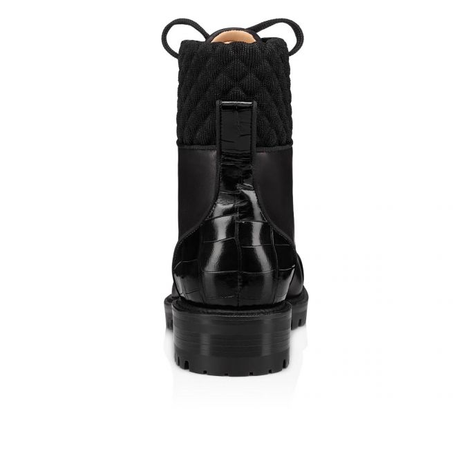 Christian Louboutin Mayr Boot Calf Boots Ženske Čizme Crne | RS-14862