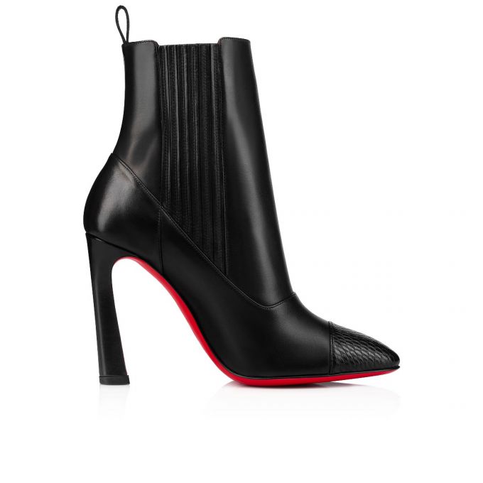 Christian Louboutin Me In The 90s 100 Calf Boots Ženske Čizme Crne | RS-71550