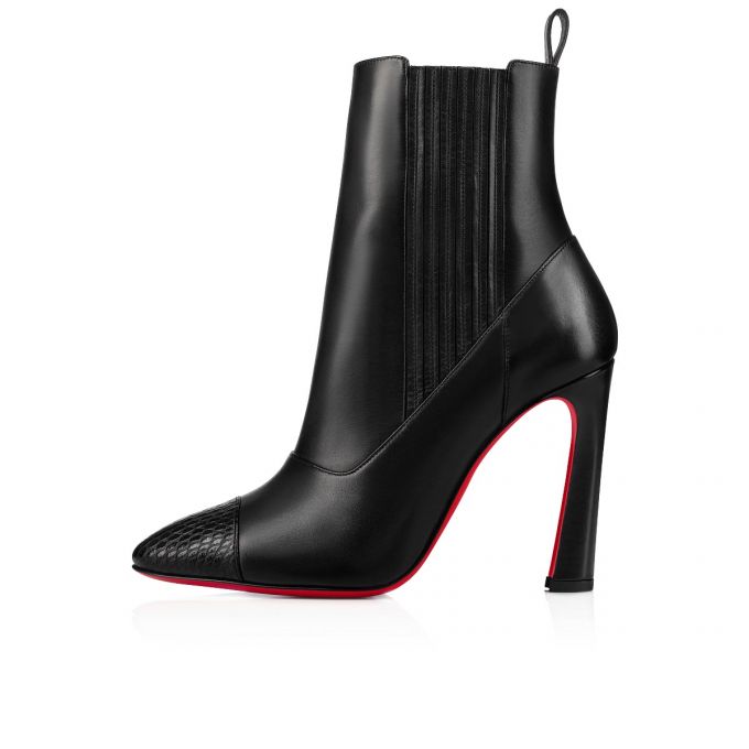 Christian Louboutin Me In The 90s 100 Calf Boots Ženske Čizme Crne | RS-71550