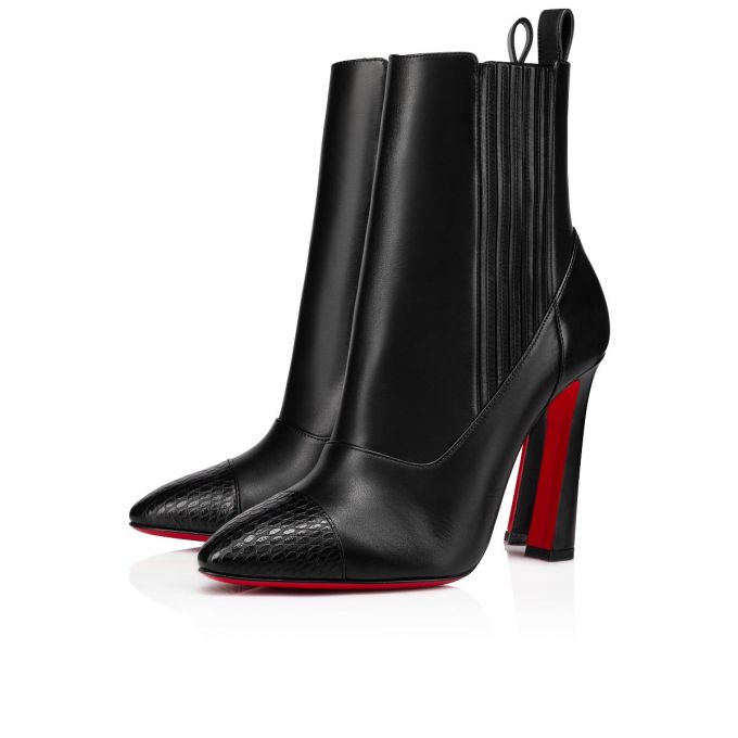 Christian Louboutin Me In The 90s 100 Calf Boots Ženske Čizme Crne | RS-71550