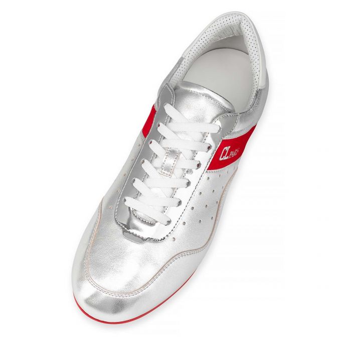 Christian Louboutin My K Low Nappa Sneakers Ženske Patike Srebrne | RS-84269