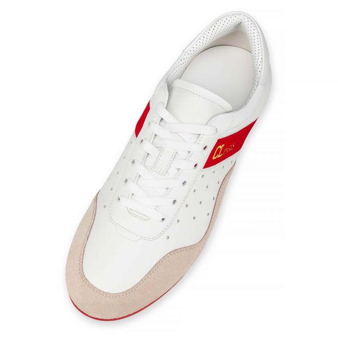 Christian Louboutin My K Low Suede Sneakers Ženske Patike Bijele | RS-54205