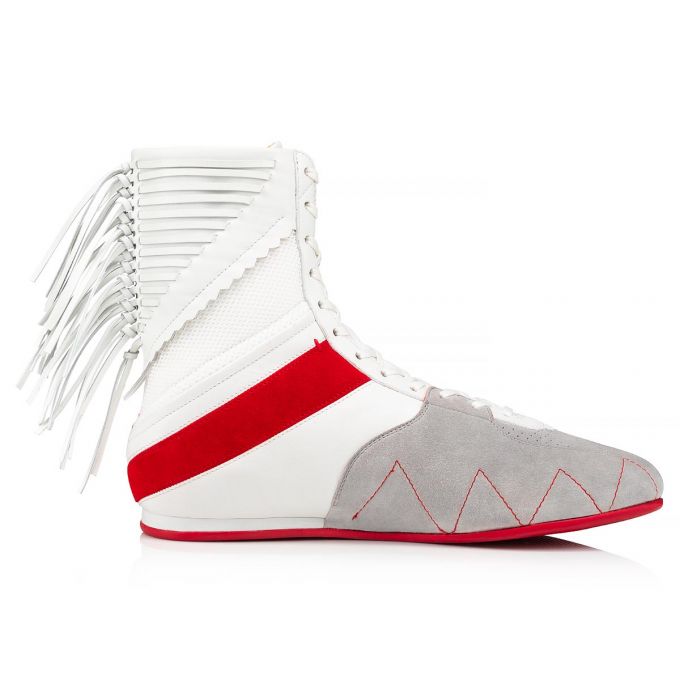 Christian Louboutin My K.O. Version Calf Sneakers Muške Patike Bijele | RS-46020