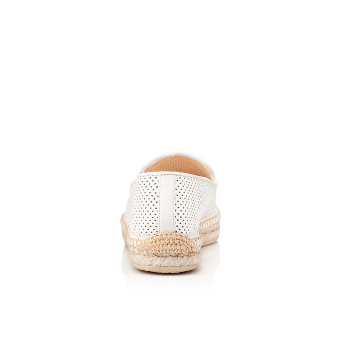 Christian Louboutin Nanou Orlato Nappa Espadrilles Ženske Espadrilles Bijele | RS-77245