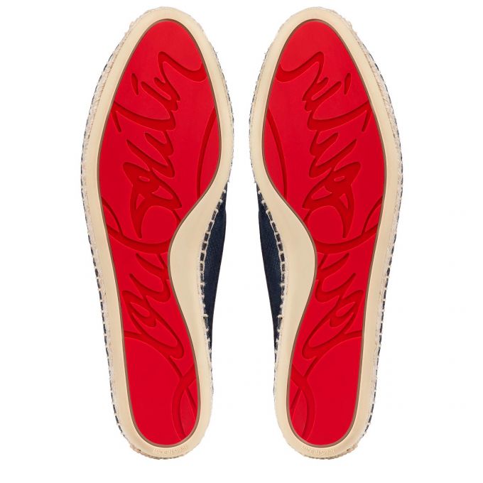 Christian Louboutin Nanou Orlato Veau Velours Espadrilles Ženske Espadrilles Plave | RS-15577