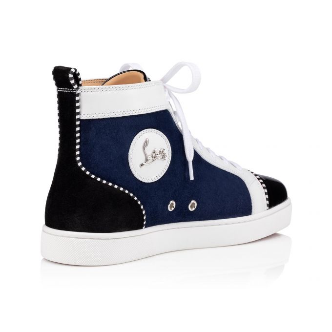 Christian Louboutin Navy Louis 000 Version Veau Velours Sneakers Muške Patike Visebojne | RS-45960