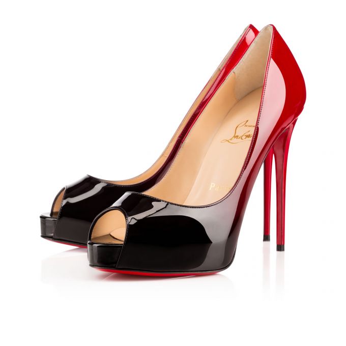 Christian Louboutin New Very Prive 120 120 Patent Platforms Ženske Platforms Crne Crvene | RS-73235