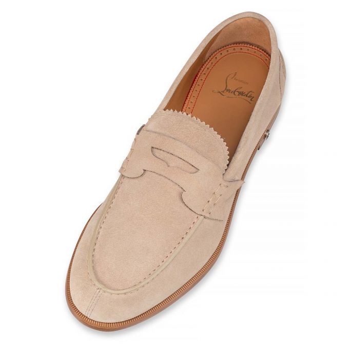 Christian Louboutin No Penny Calf Loafer Muške Loafers Sive | RS-15911