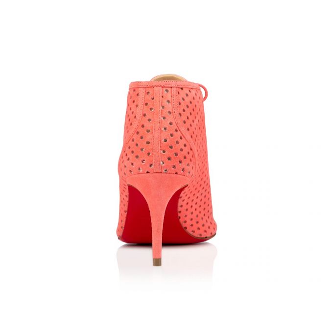 Christian Louboutin Open Ondessa 70 Suede Boots Ženske Čizme Roze | RS-50642