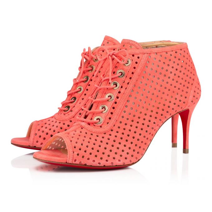 Christian Louboutin Open Ondessa 70 Suede Boots Ženske Čizme Roze | RS-50642