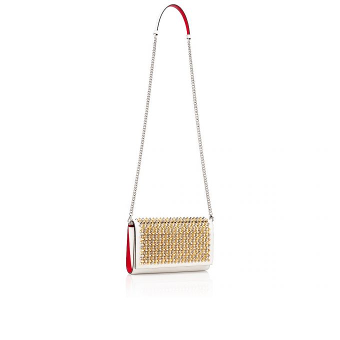 Christian Louboutin Paloma Clutch Classic Koža Pouches Ženske Pouches Bijele Visebojne | RS-03194