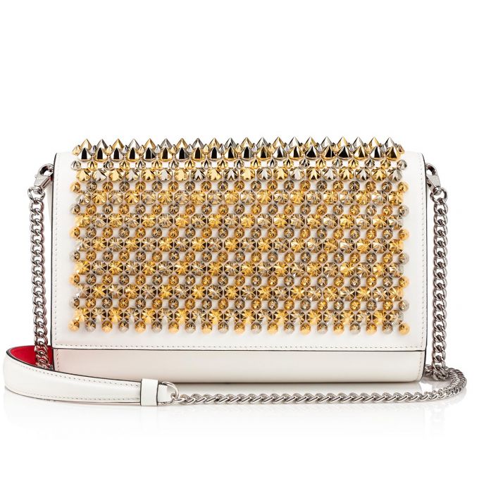 Christian Louboutin Paloma Clutch Classic Koža Pouches Ženske Pouches Bijele Visebojne | RS-03194