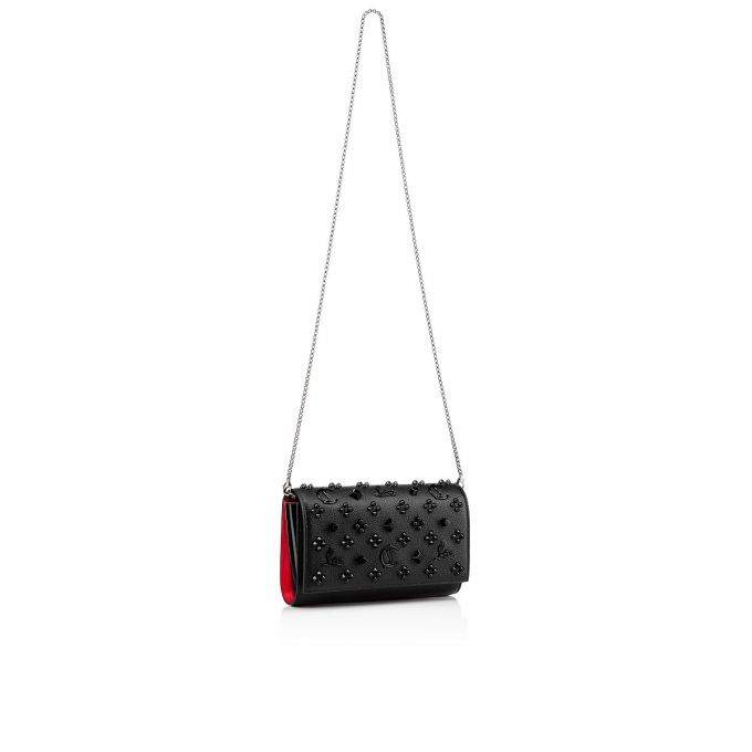 Christian Louboutin Paloma Clutch Classic Koža Pouches Ženske Pouches Crne | RS-83402