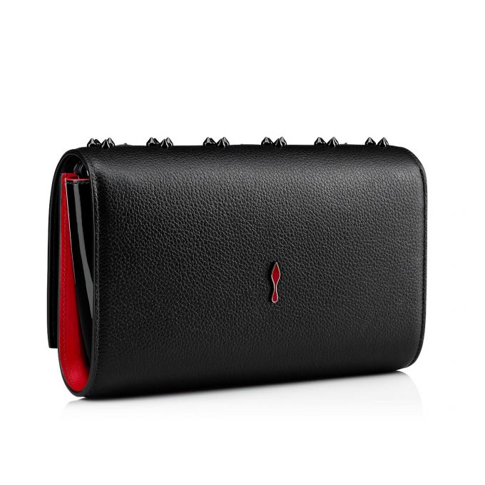 Christian Louboutin Paloma Clutch Classic Koža Pouches Ženske Pouches Crne | RS-83402