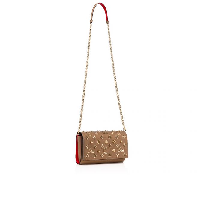 Christian Louboutin Paloma Clutch Creative Fabric Pouches Ženske Pouches Bež Zlatne | RS-73791