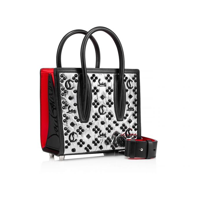 Christian Louboutin Paloma S Mini Creative Fabric Mini Bags Ženske Belt Bags & Mini Bags Srebrne Crne | RS-93542