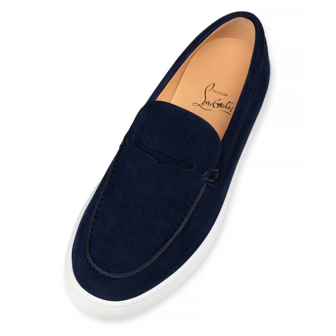 Christian Louboutin Paqueboat Calf Boat Shoes Muške Cipele Za Čamce Plave | RS-51822