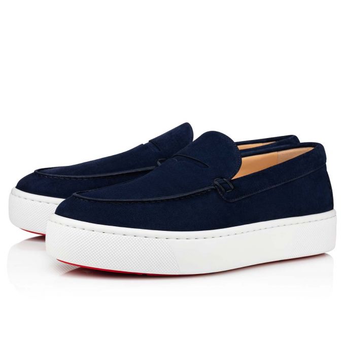 Christian Louboutin Paqueboat Calf Boat Shoes Muške Cipele Za Čamce Plave | RS-51822