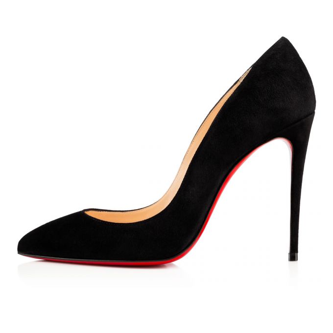 Christian Louboutin Pigalle Follies 100 100 Veau Velours Pumps Ženske Pumps Crne | RS-14645